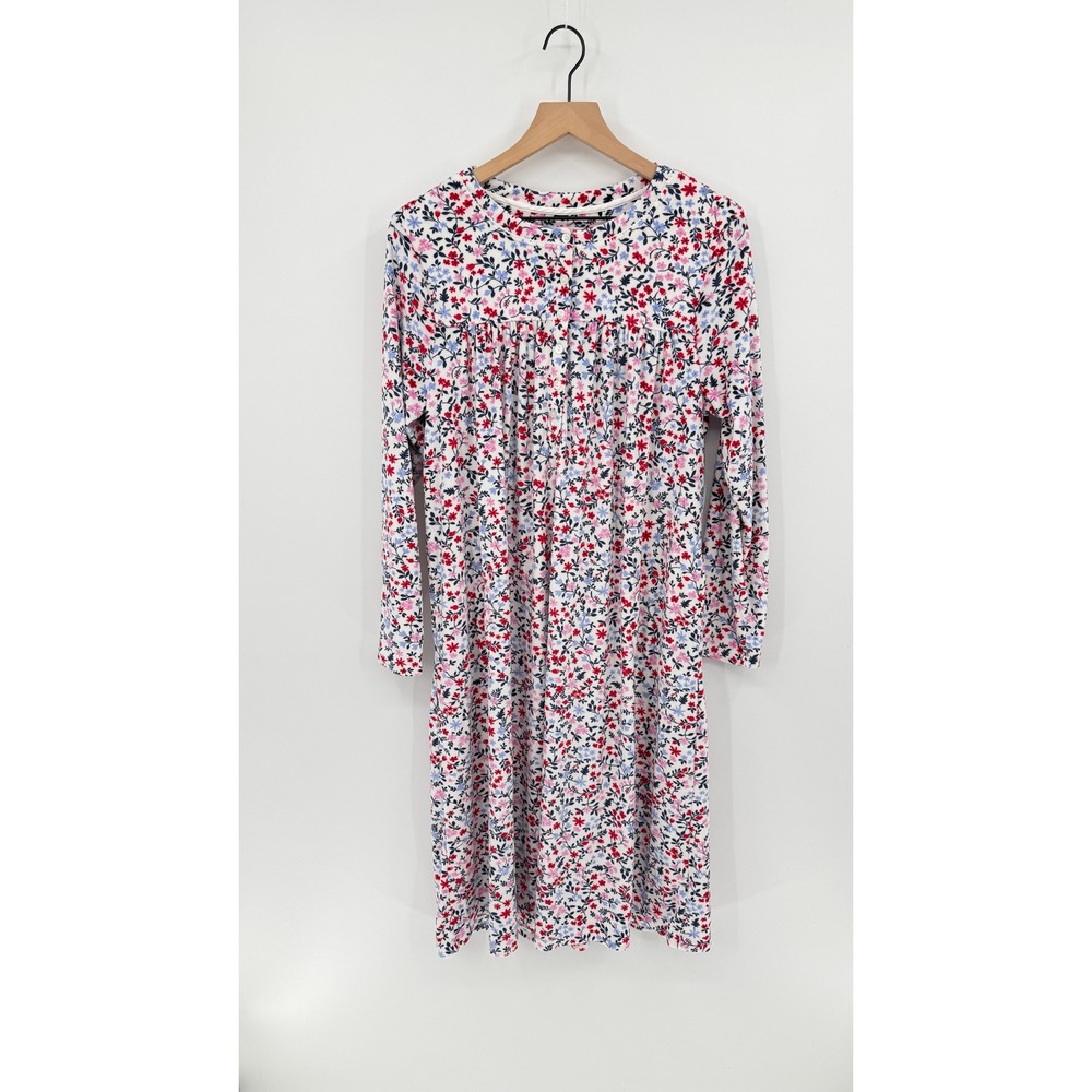 Aria Collection Nightgown Size L Floral Long Sleeve GrandmaCore Cottagecore